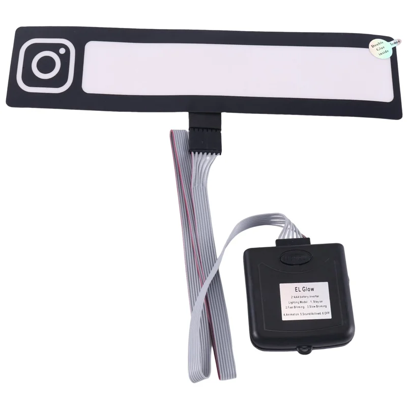 ABOK-2X سيارة LED ملصقات عاكسة نافذة السيارة ملصق الزجاج الأمامي ملصقات السيارات الكهربائية توهج زخارف اللوحات الملحقات