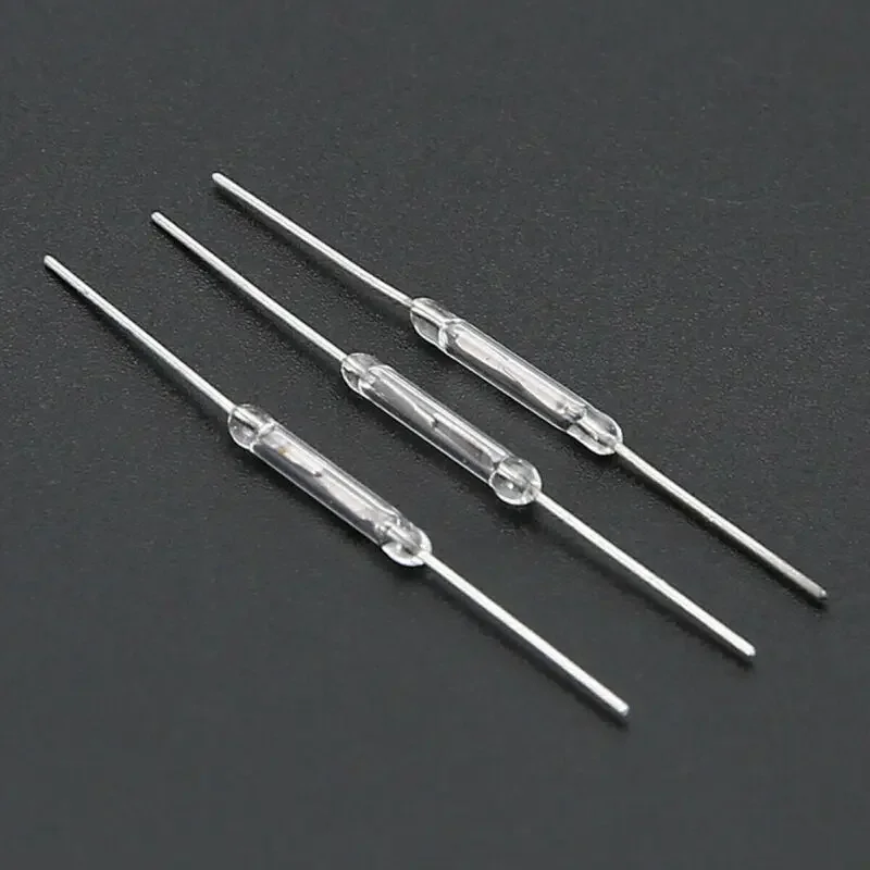 10pcs nuovissimo interruttore magnetico reed originale interruttore reed a induzione 2 x14mm interruttore a induzione magnetica aperto vetro bianco