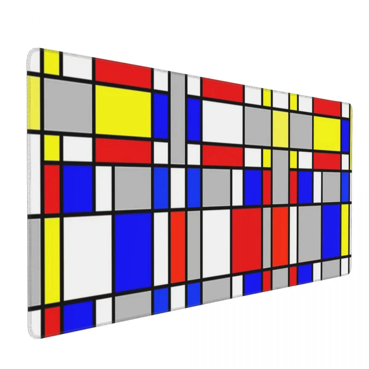 Large Mouse Pad Mondrian Color Blocks Pattern Gamer PC Laptop Mats Keyboard Carpet Computer Gaming Office Accessories Desk Mat