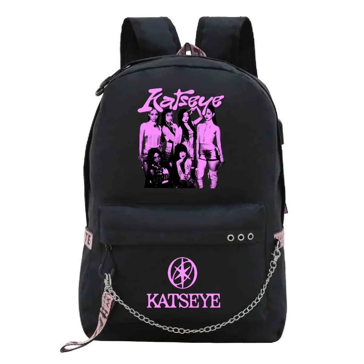 Katseye Tour Merch Backpack Girl's Boy's Children's Rucksack Casual School Bags Travel Outdoor Daypack Girls Knapsack Bag