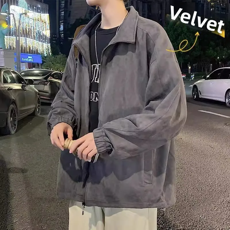 

Свободный крой, мужская бейсбольная куртка с воротником-стойкой, верхняя одежда в стиле ретро, большой размер 300, осенне-зимний модный бренд