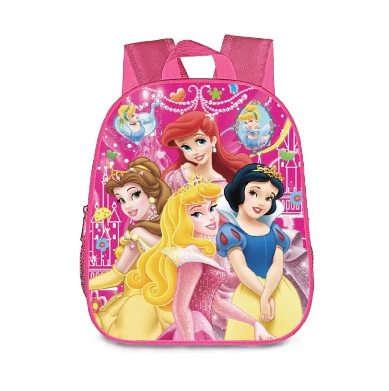 12 Inch Disney Snow White Princess Cinderella School Bag Kindergarten Backpack Fashion Toddler Girl Bookbag Shoulder Bag Mochila