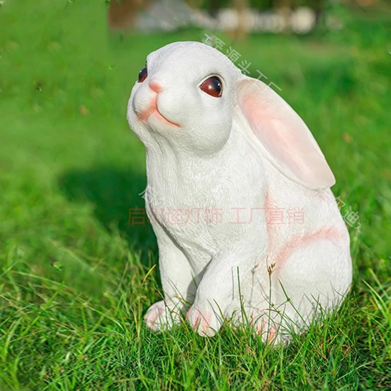 Rabbit Statue Outdoor Light Modern Luxury Designer Landscaping Animals Art Lighting Waterproof Luce Giardino Garden Decorations