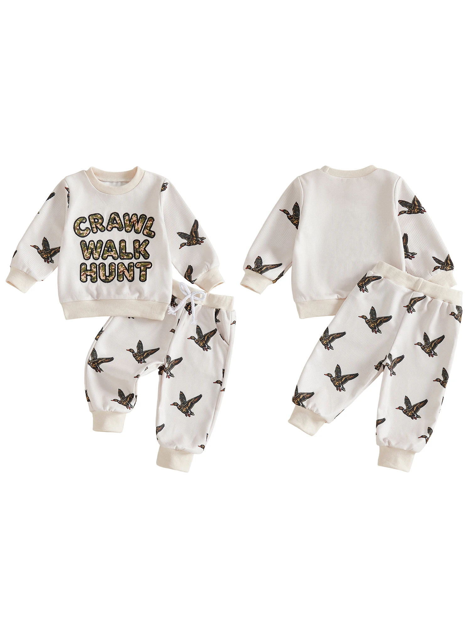 Fall Sleeve Letter Outfit Long Baby-Boy Embroidery Sweatshirt Pants Fall Outfit Baby Baby Boy Fall Baby Boy Fall