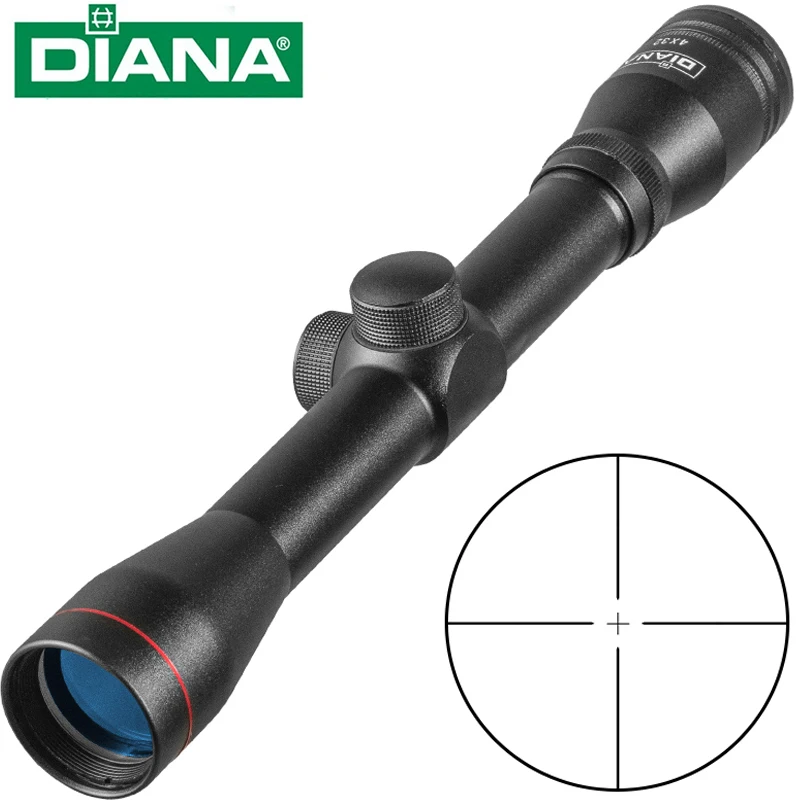 DIANA 4X32 Tactical  Riflescope One Tube Glass Double Crosshair Reticle Optical Sight Rifle Scope Airsoft Rifle