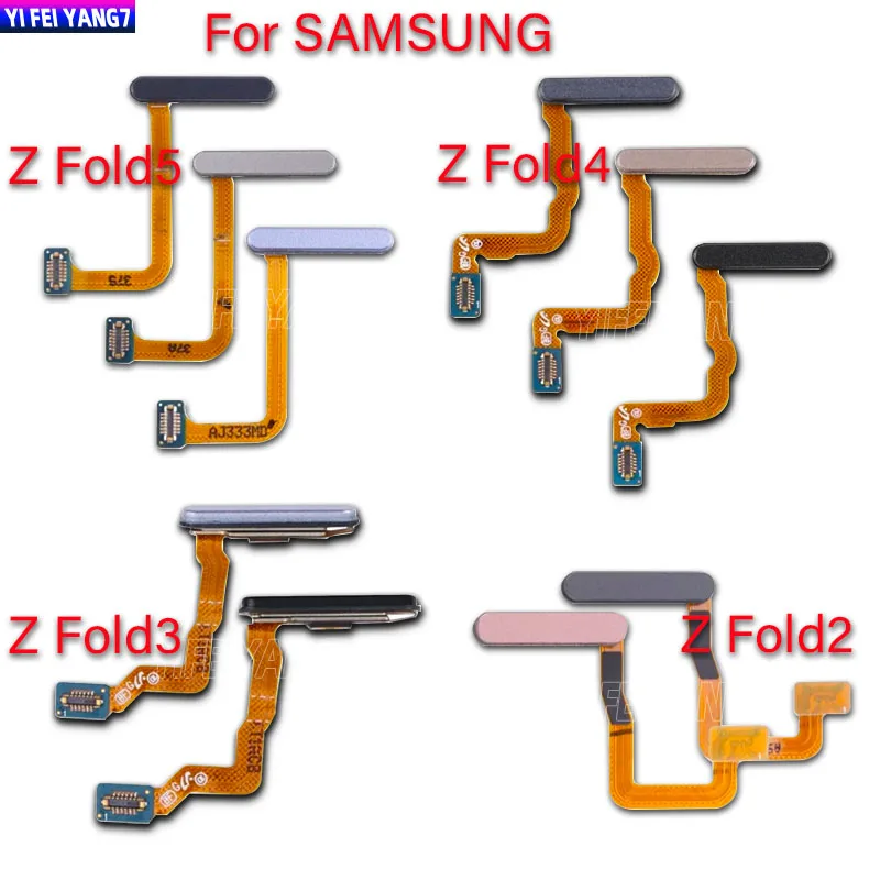 

Кнопка включения, меню, кнопка возврата, сенсор распознавания отпечатков пальцев, гибкий кабель для Samsung Z Fold 2 3 4 5 Fold2 Fold3