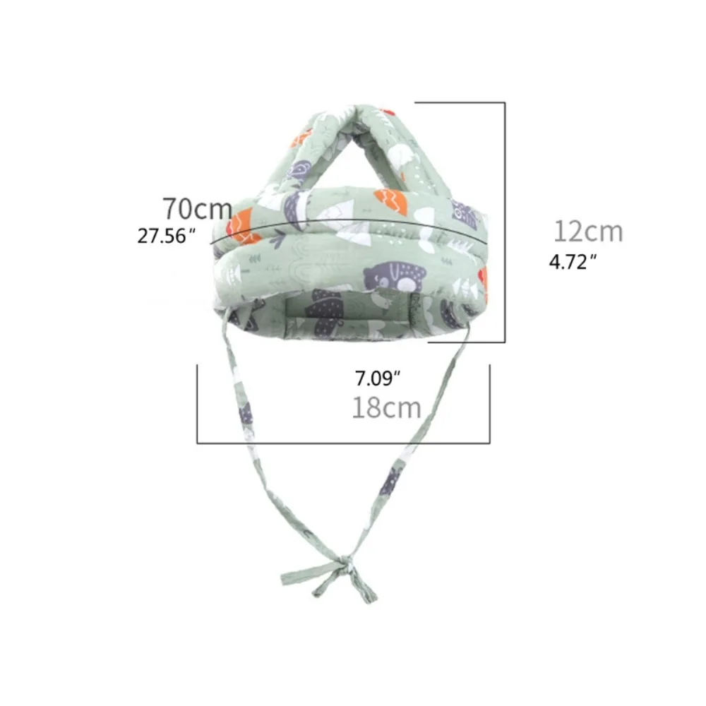 خوذة رأس أمان ناعمة ومريحة للطفل ، قبعة مضادة للتصادم ، مواد المشي والزحف ، قبعة حماية