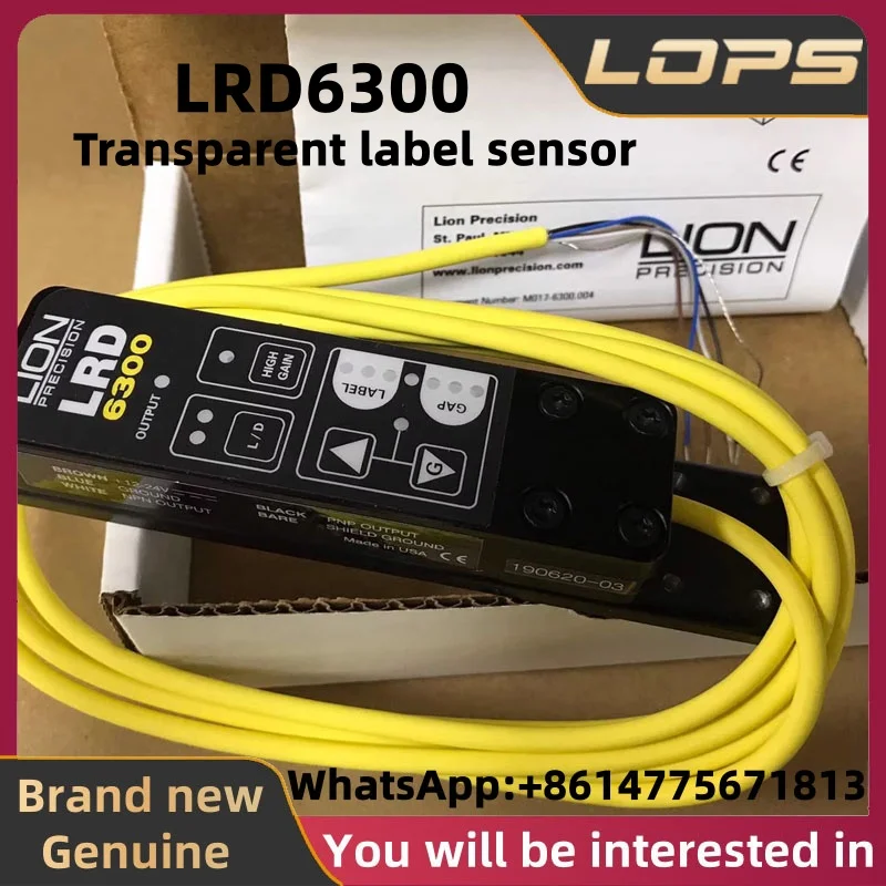 

Новый оригинальный прозрачный датчик этикеток LRD6300, подходит для систем промышленной автоматизации.