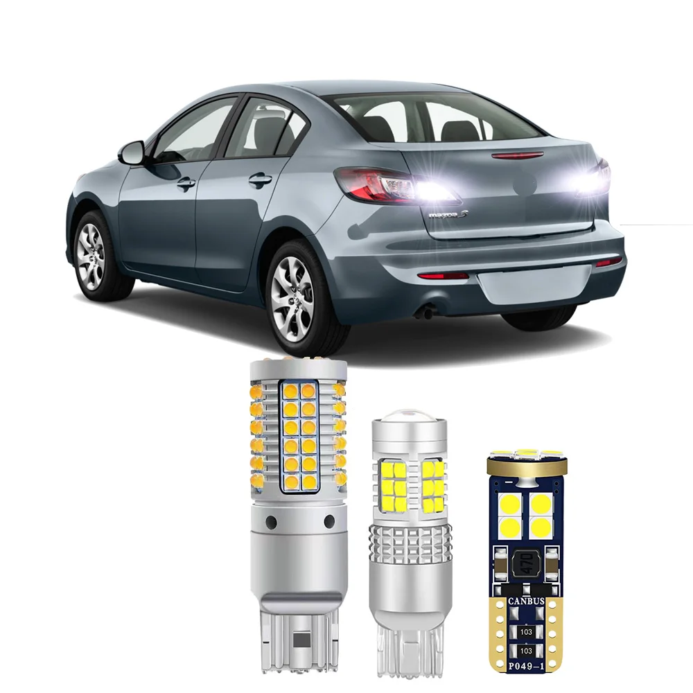 

For Mazda 3 BL 2008 -2014 LED Bulbs Rear Exterior Turn Signal Backup Interior Tail Light Bulbs Canbus