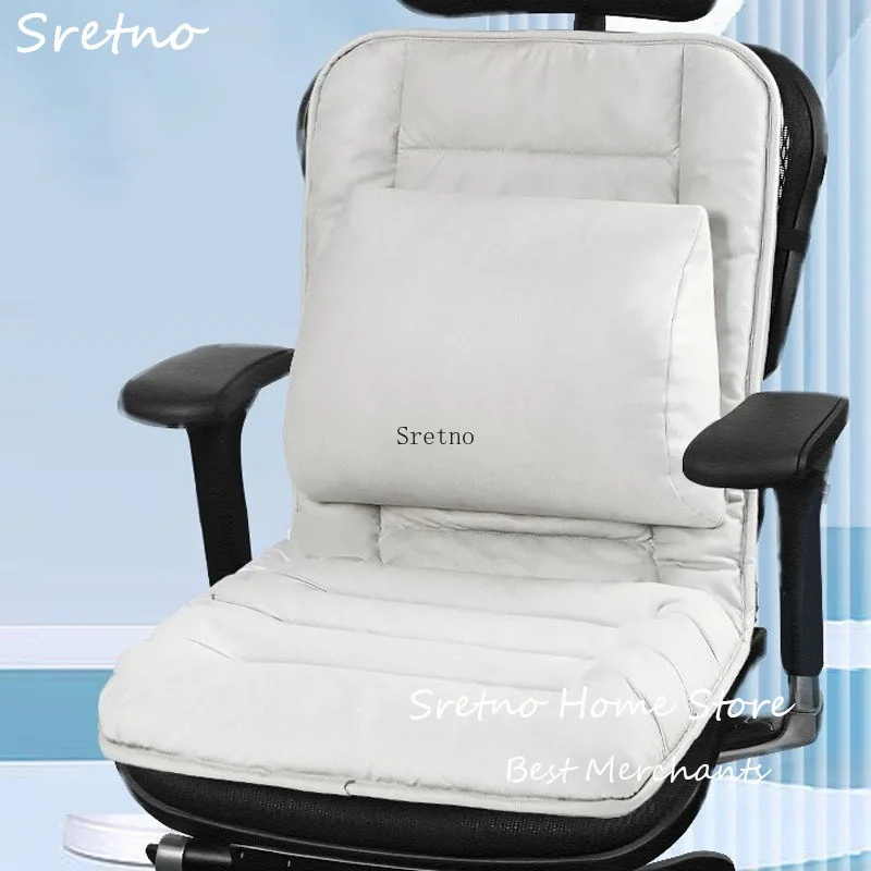 

Sretno Sedentary Lumbar Support Cushion Orthostatic Seat Cushion Back Integrated Waist Pillow Throw Pillows Chair Seat Cushions