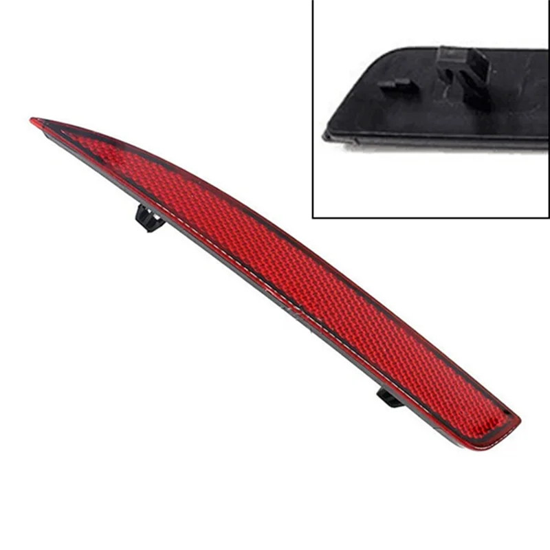 A02Q-Für Vw Scirocco R R-Line 2011–2015, 1 Paar Heckstoßstangenreflektor-Warnlichtleisten-Abdeckung 1K8945105B 1K8945106B