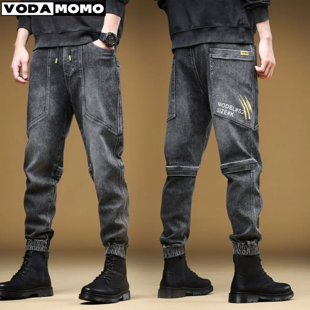 

Men’s Dragon Embroidery High Quality Denim Pants,Slim-fit Stretch Scratches Casual Jeans,washed Jeans Pants pantalones hombre