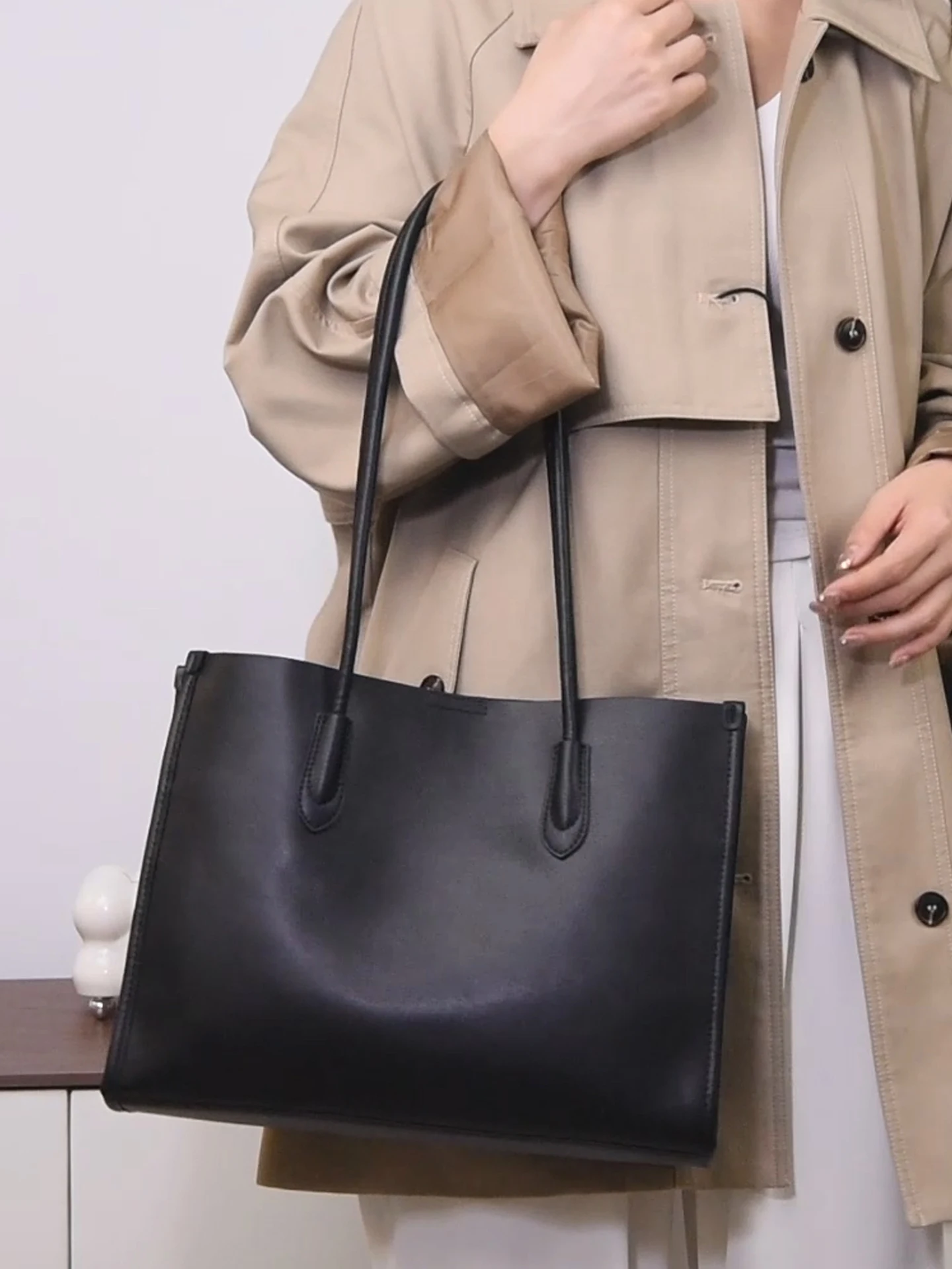 

Женские сумки из натуральной кожи, сумка-тоут с высокой ручкой, модные дизайнерские дамские сумки, роскошная минималистичная сумка для повседневного использования.