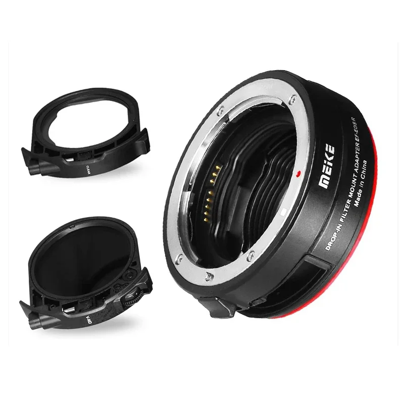 Meike MK-EFTR-C VND Drop-in Filter Auto-Focus Mount Lens Adapter for Canon EF to EOSR for EOS R R5 R6 RP R7 R10 C70 Cameras