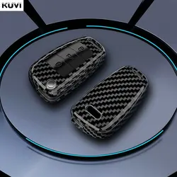 ABS Carbon Fiber Car Key Cover Case for Audi A3 8L 8P A4 B6 B7 B8 A6 C5 C6 4F RS3 Q3 Q7 TT 8L 8V S3 Key Fob Shell Accessories
