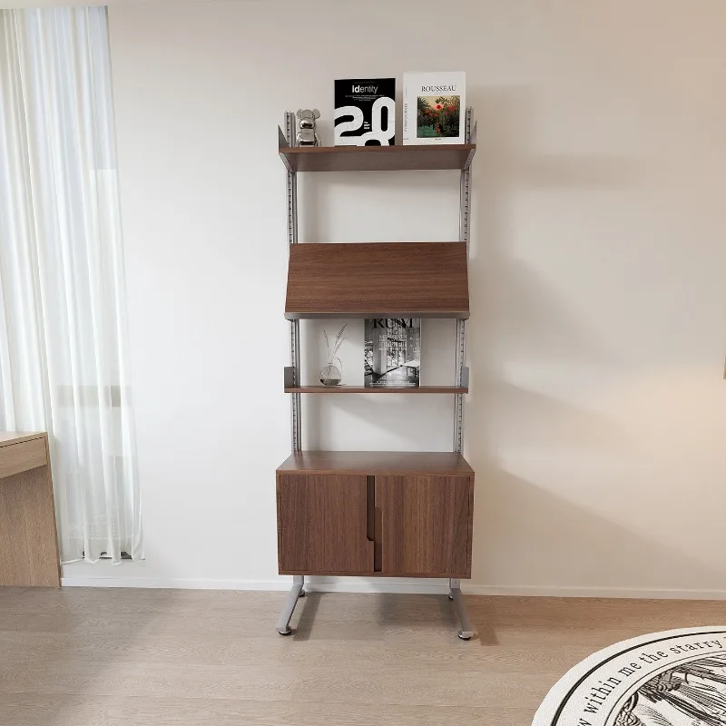 Retro non-punching rack, double-sided partition frame, small apartment against the wall, vertical multi-functional display