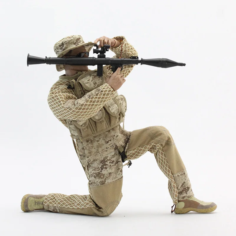 1/6 4D Nostalgic Gun Model 18 Type Easy Assembled AK47 RPG Rocket Launcher M16A1 G43 SVT-40 98K for Action Figure  Accessories view 5