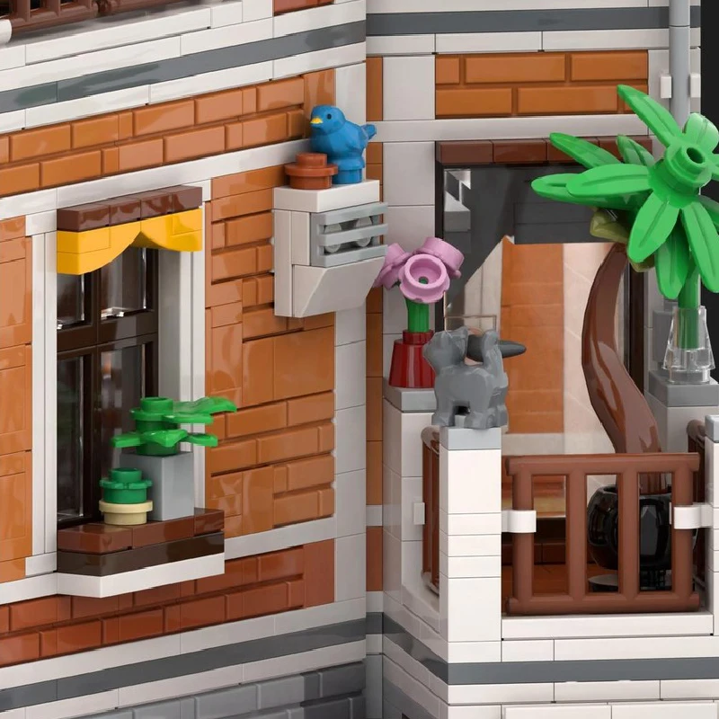 3467 pièces de construction personnalisables MOC sur le thème du boucher, de l'avocat et de la confiserie, briques modulaires, technologie de construction, jouets de vacances DIY, cadeaux