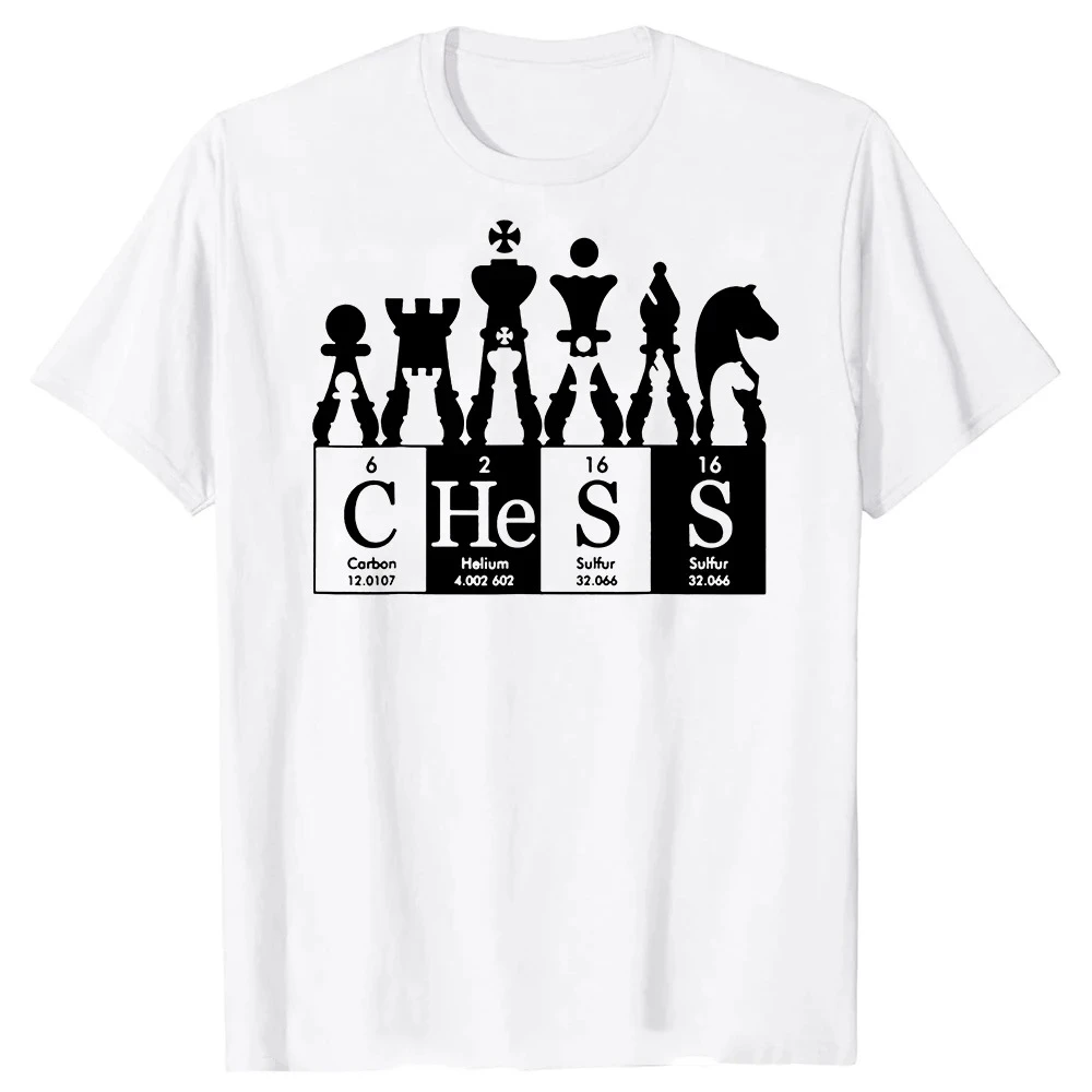 Classic Chess Print Summer Men Short Sleeve T Shirts Casual Streetwear Europe And America Fashion Cotton T Shirts Creative Tees