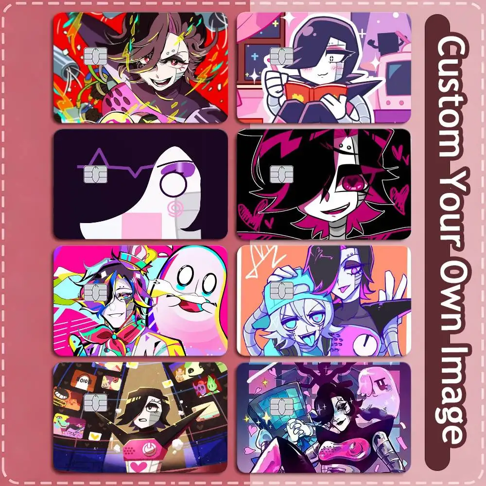 mettaton undertale  Credit Card HD Stickers Small Chip Waterproof Sticker Game Card Decal Gift