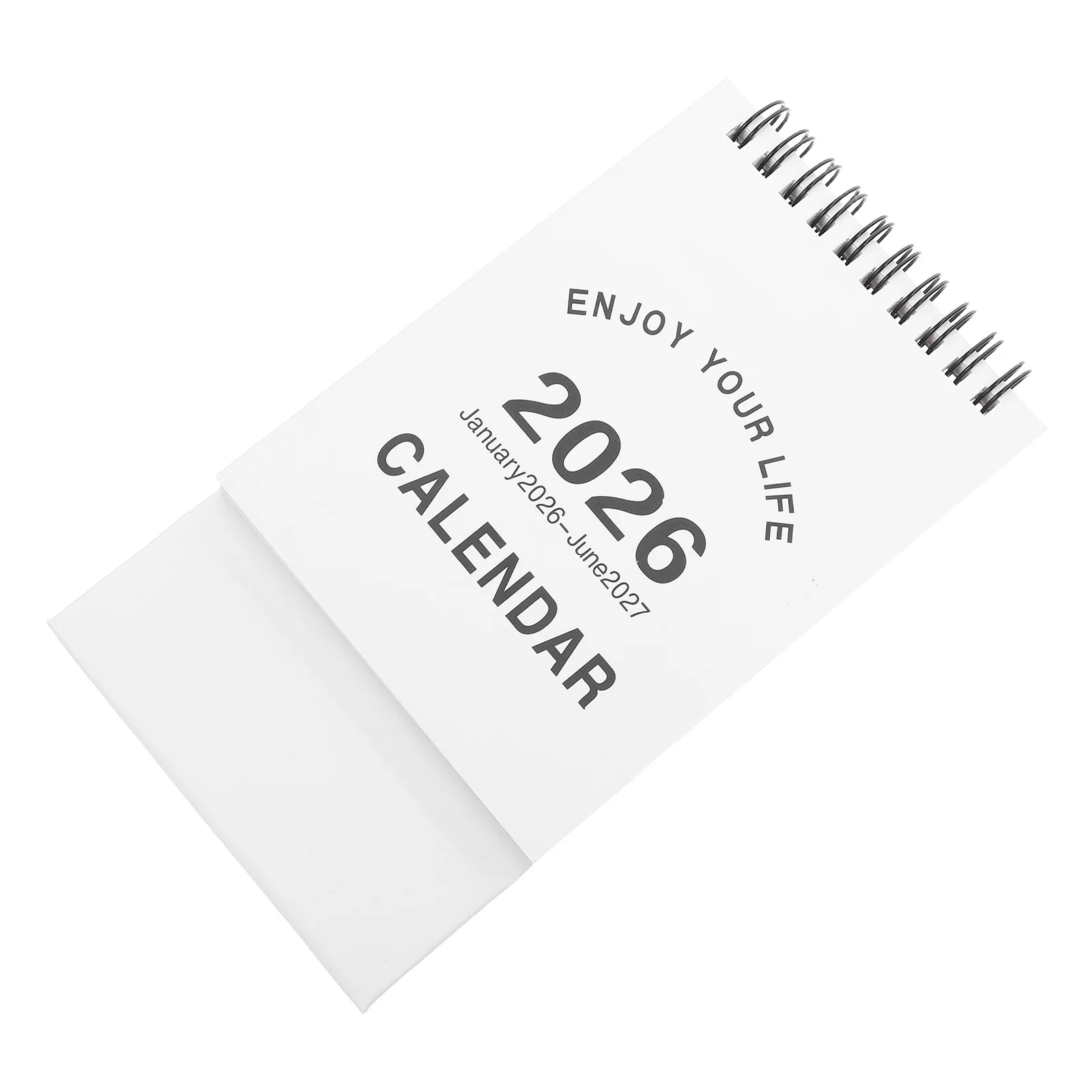 

2Pcs 2026 Desk Calendar Mini Standing Flip Desktop Planner Small 18 Month Schedule Organizer Home Office Calendar Stands