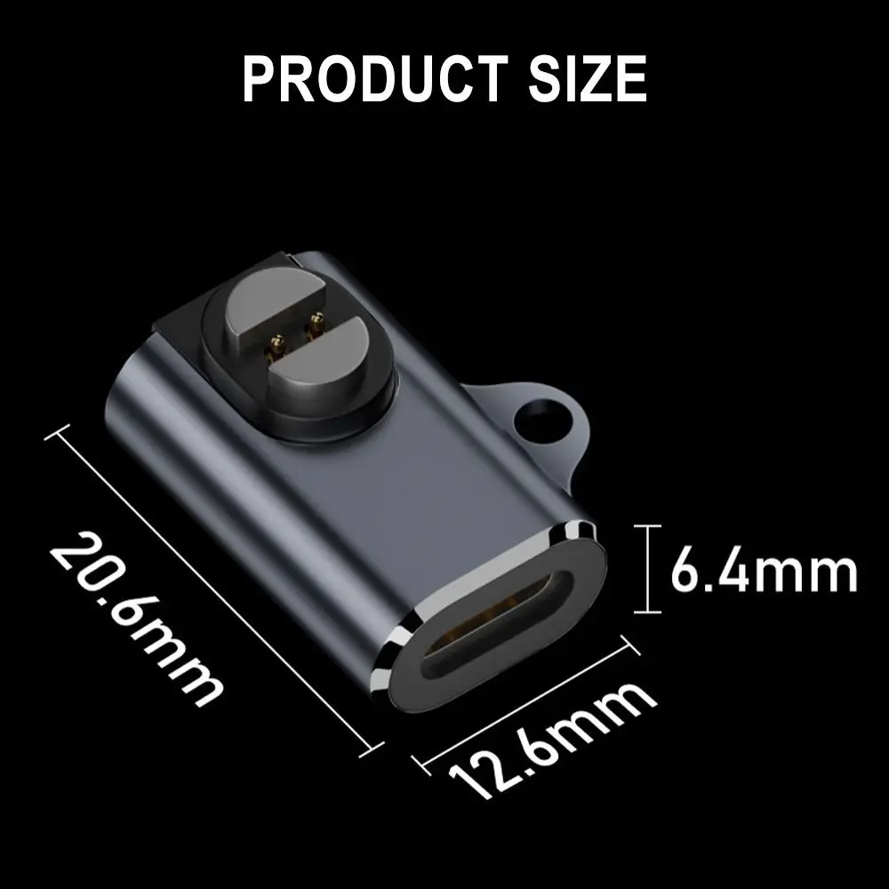 Зарядный адаптер USB-C для наушников с костной проводимостью, зарядное устройство со светодиодным индикатором из алюминиевого сплава, безопасное и стабильное для Suunto Wing/Sonic
