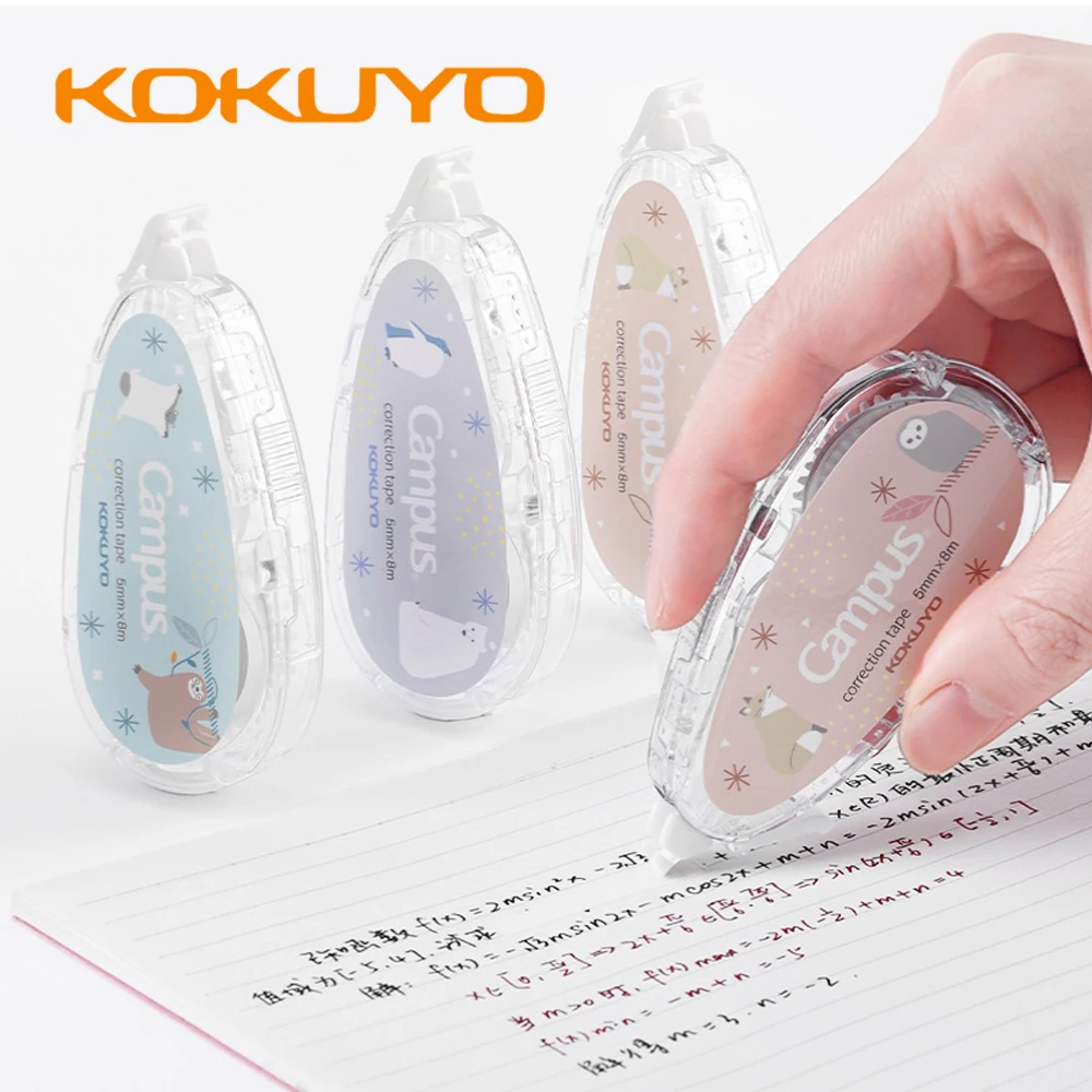 Japan KOKUYO Limited Base Paper Color Correction Tape, Large-capacity Imported Core Exchangeable Core Student Coating Tape