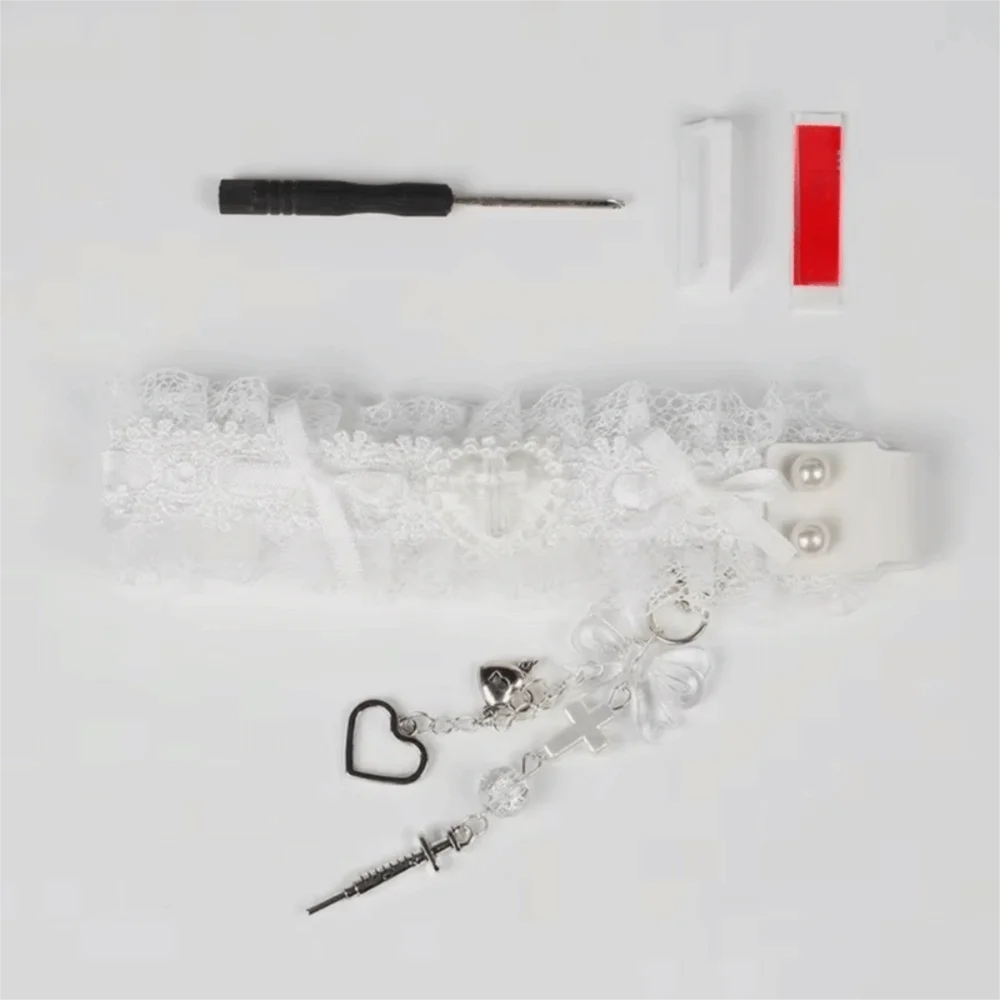 Lace Keyboard Ribbon DIY Self-adhesive Mechanical Keyboard Strap Personalized Keyboard Decor Accessories
