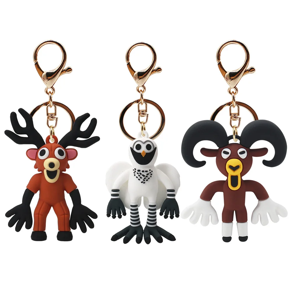 Cute 99 Nights In The Forest PVC Game Merchandise Brown Stand And Sit Elk Deer White Owl Pillow For friends Gifts Wholesale