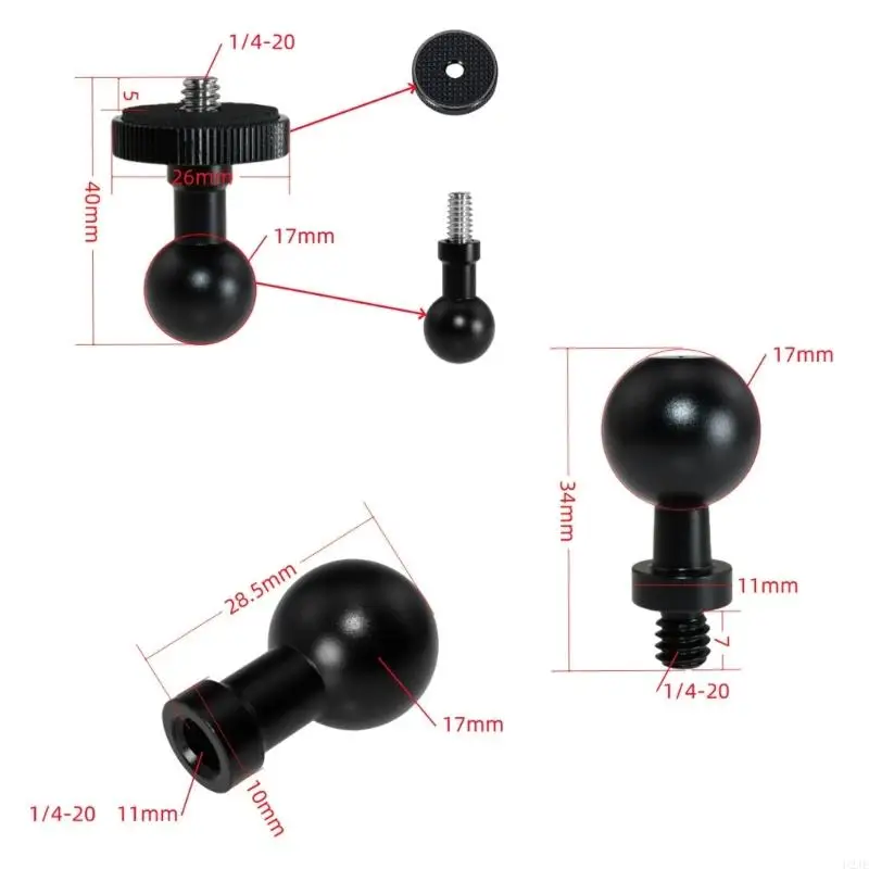 Адаптер телефона U2JE 17 -мм адаптер шарового соединения металл для аксессуаров для телефона