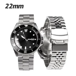 3 Styles 22mm Diving Steel Metal Strap For Duro Mdv107-1A MDV106-1A Watch Wristband Bracelet Watchband Replacement Parts