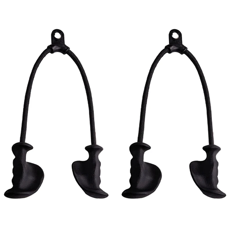 2 cuerdas ergonómicas para tríceps, tiradas hacia abajo con agarre de goma Natural antideslizante para más fibras musculares, cuerda para gimnasio