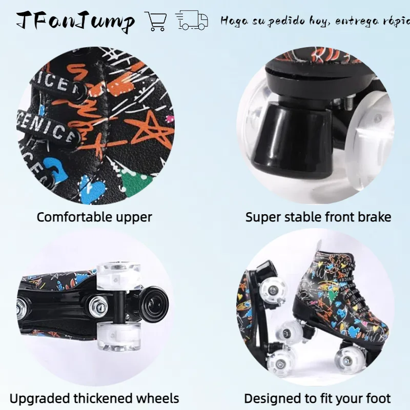 Professional Inline Roller Skates Adult Rollers Skating Shoes Boys Roller Skate Flashing 4 Wheels Sneaker Slalom Racing Skates