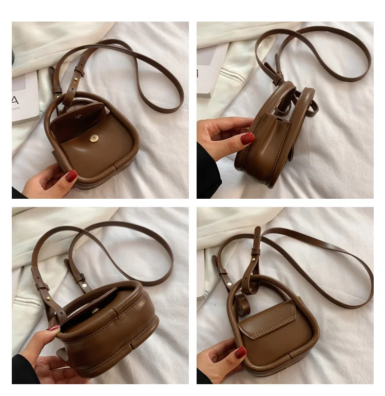 Mini PU Leather Shoulder Crossbody Bags for Women 2023 Summer Hit Simple Fashion Brand Handbags and Purses Female Cute Totes