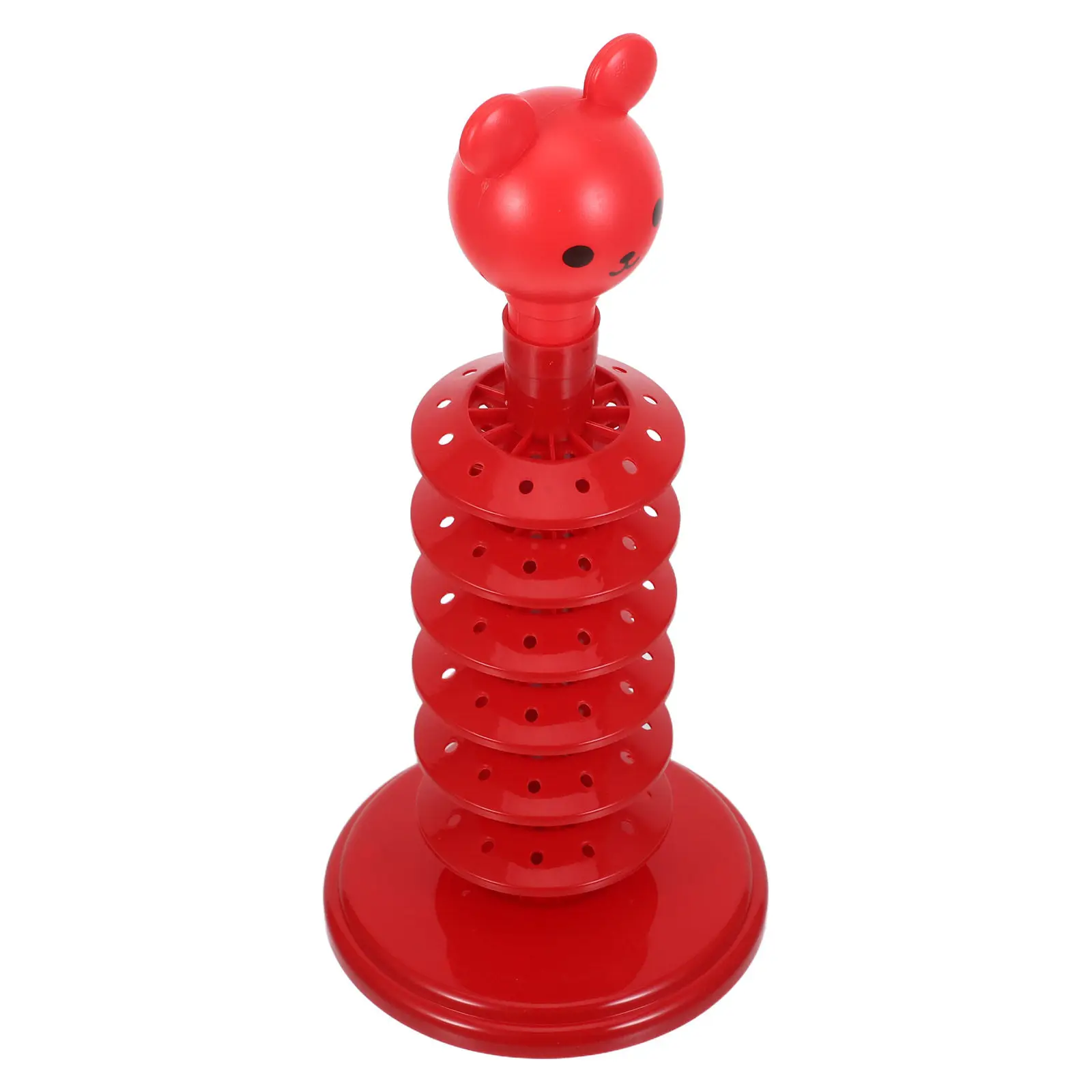 Multi-Layer Candy Display Rack Red Cake Pop Stand Lollipop Holder 6 Tier Stable Decorative Dessert Organizer Party Wedding Table