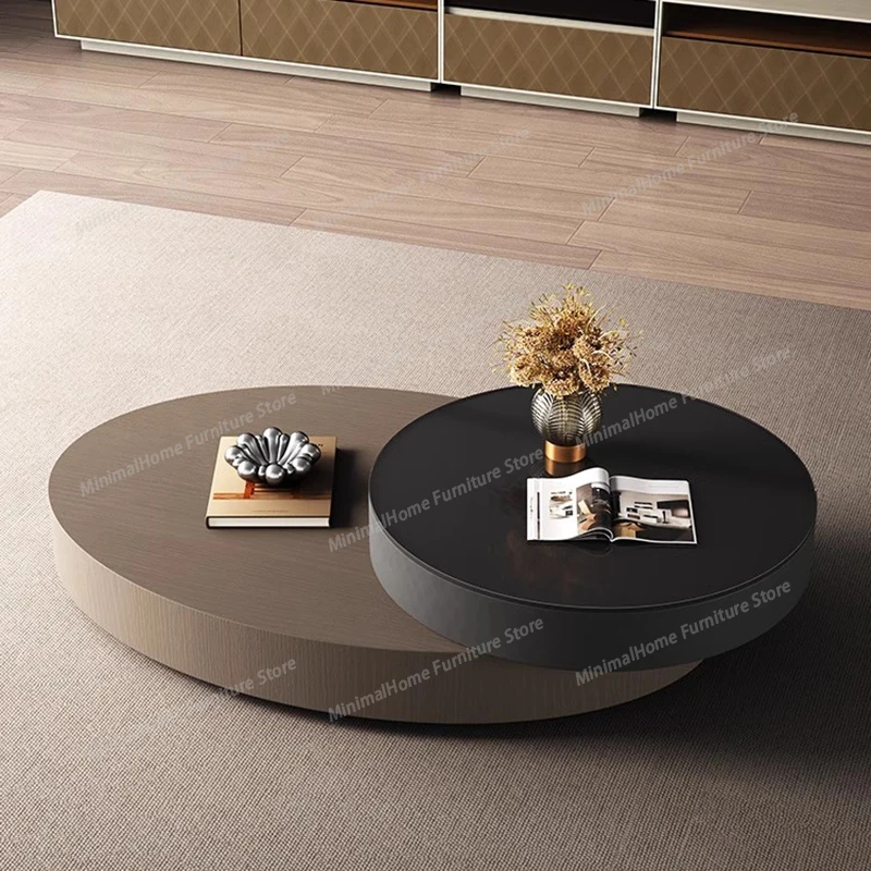 

Minimalist Italian Coffee Tables Oval Convertible Modern Aesthetic Coffee Tables Trendy Unique Table Basse Design Furniture