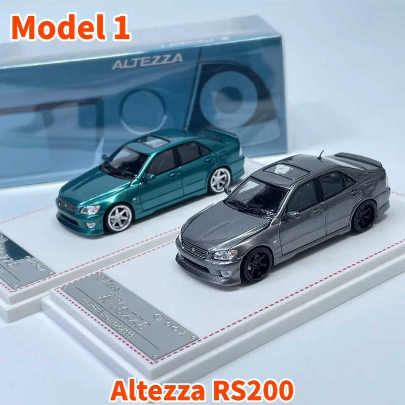 

Model 1 1:64 Toyota Altezza RS200 Cast-pressed Simulation Alloy Car Model, Boys' Gift Toy, Adult Collection Decoration Piece.
