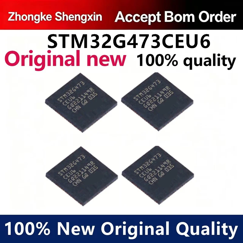 （5pcs-100pcs）ST original STM32G473CEU6 UFQFPN-48 32-bit microcontroller MCU ARM microcontroller