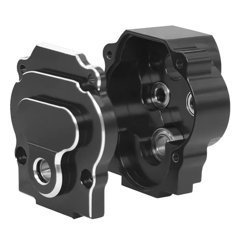 CNC Aluminum Transmission Gearbox Complete Set with Motor Gear for 1/18 Redcat Ascent-18