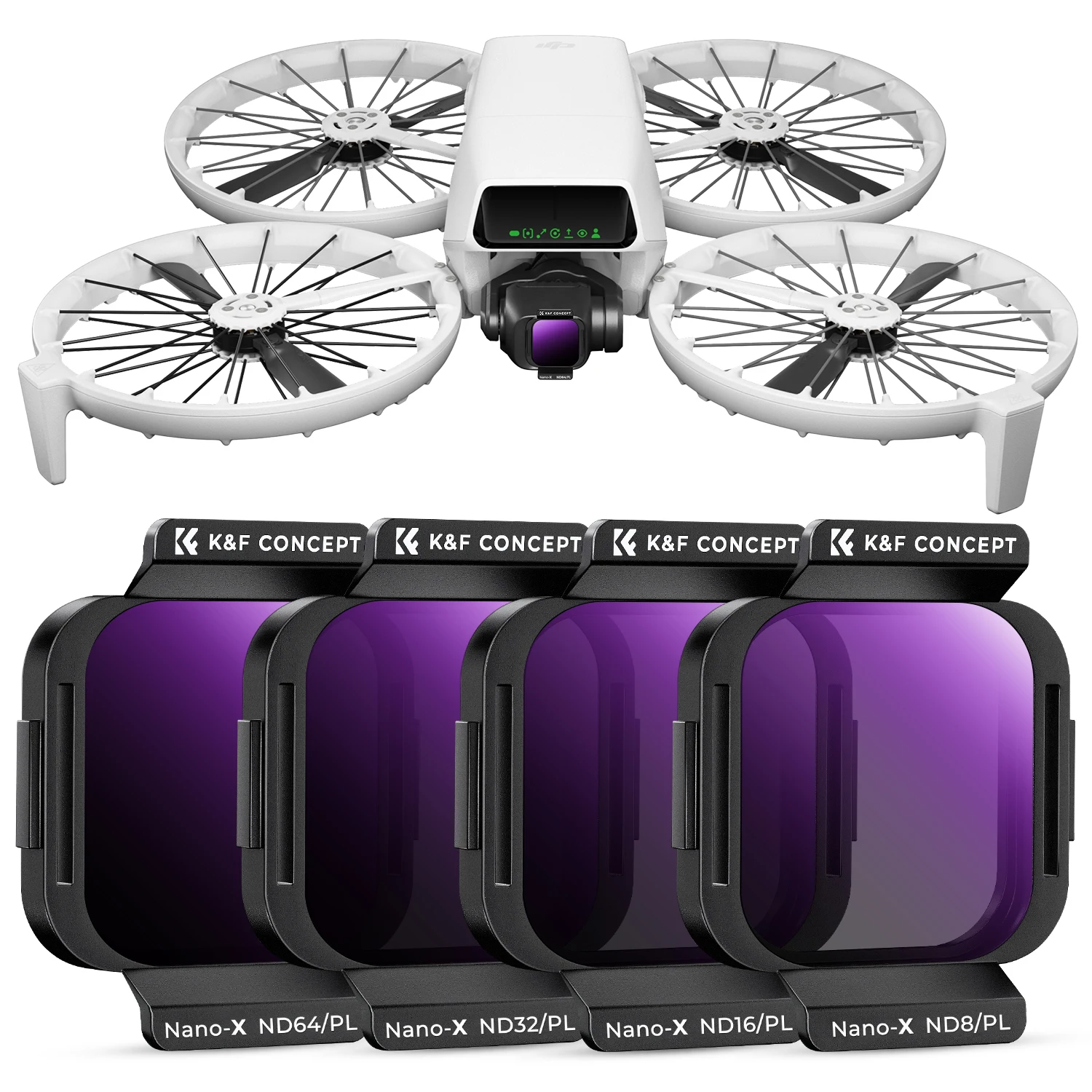 Conjunto de Filtros ND/PL K&F  - Drone Camera Lens avaliação e preço