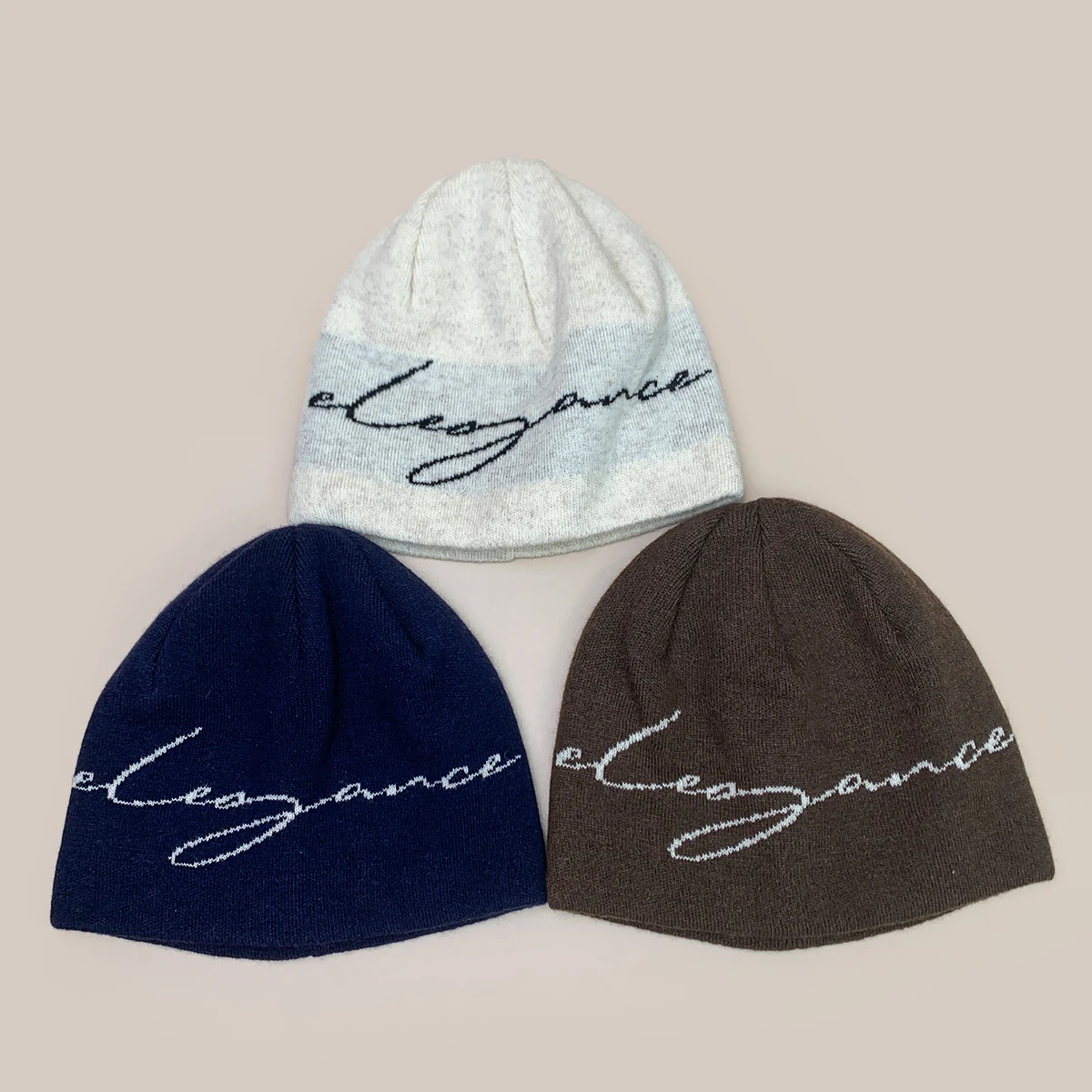 American Style Retro Jacquard Letters Knitted Hats New Men Women Warm Street Fashion Personal Versatile Simple Fisherman Caps 2