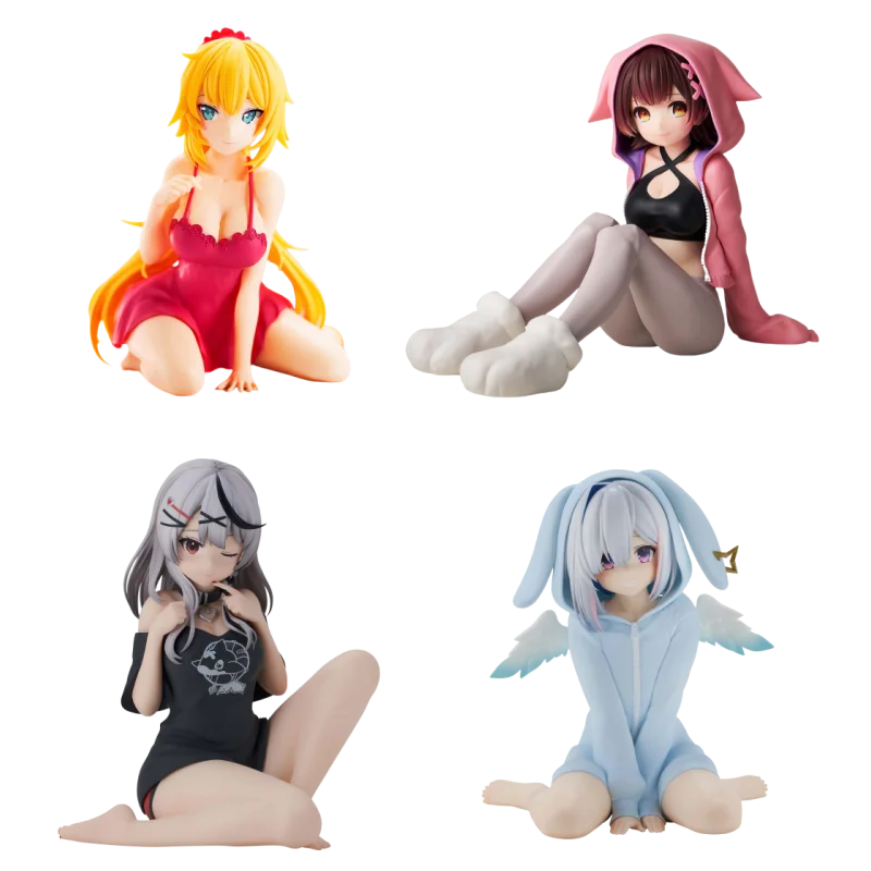 Original Bandai อะนิเมะรุ่น hololive ถ้าผ่อนคลายเวลา Amane Kanata Akai Haato Robocosan Action Figures ของขวัญของเล่นสําหรับเด็กจุดสินค้า