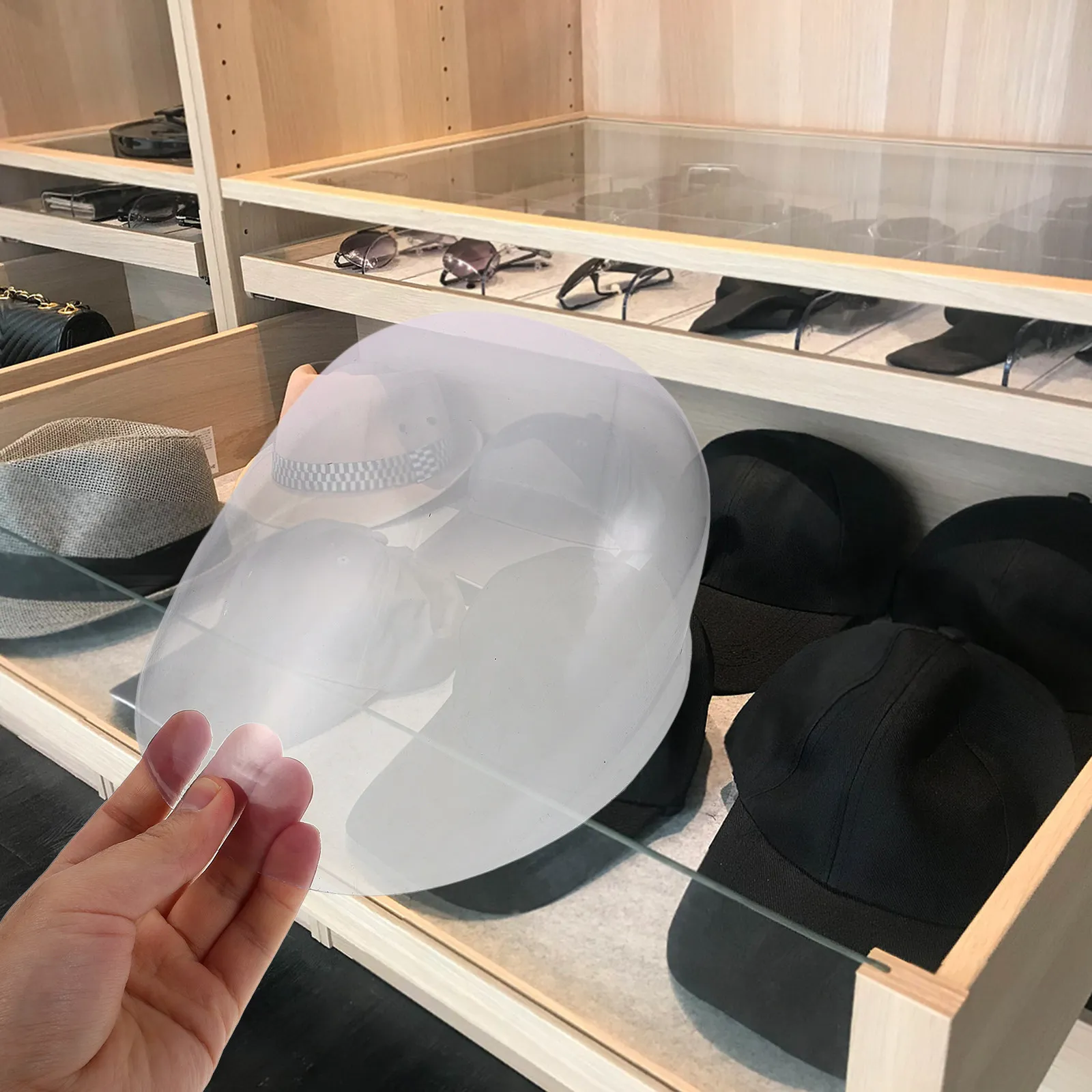 10Pcs Cap Support Stand Hat Shaper Caps Display Support Inner Insert Hard Hat Insert for Beret Cap Shape Protection Storage