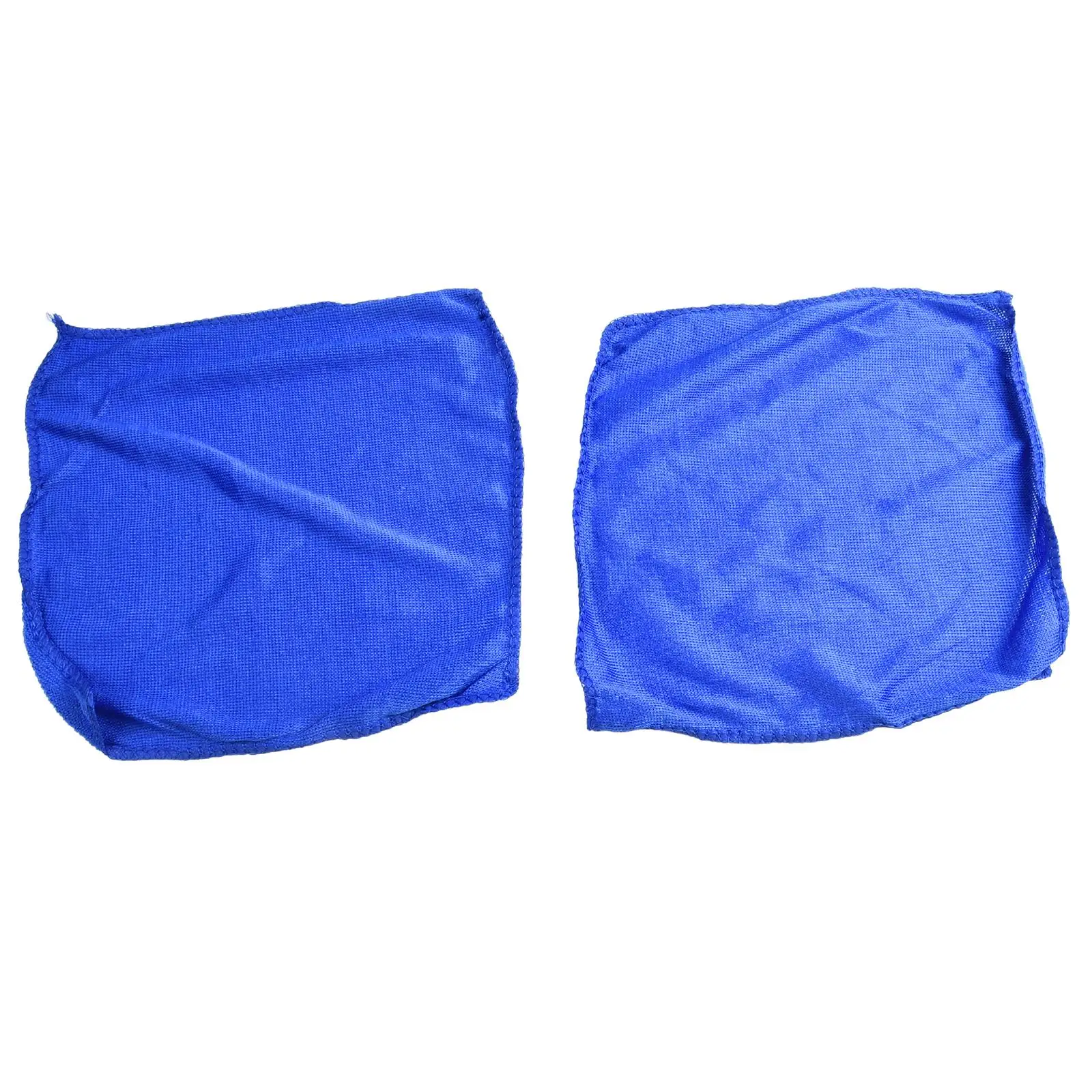 Set Kit Microfiber Water Absorbent Clean Wash Rinse Polish Cloth Detailing 30*30cm Blue Car Home 50pcs Accessories