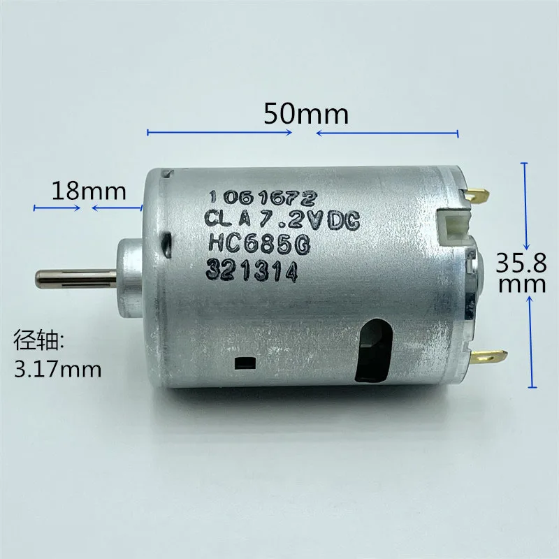 Высокоскоростной мини-электродвигатель JOHNSON HC685G RS-545 DC 5 В 7,4 В 23500 об/мин