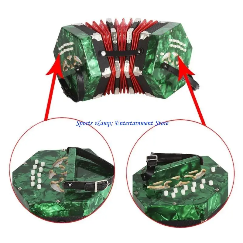

G7NF Hexagon Accordion Lightweight Professional Concertina Accordion Music Instrument