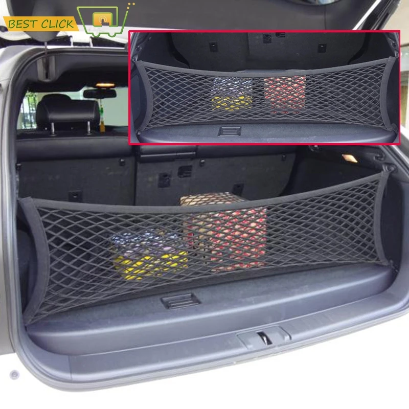 Fit For LEXUS RX270 RX350 RX400H Envelope Rear Trunk Cargo Net Hook Mesh Elastic Luggage Car Accessories 90*30cm