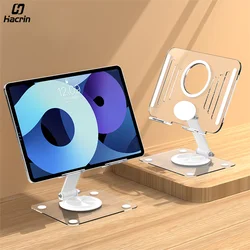 Tablet Holder for iPad Stand Adjustable Desk Holder Acrylic Folding Tablet Bracket for Samsung Huawei Xiaomi Pad Tablet Support