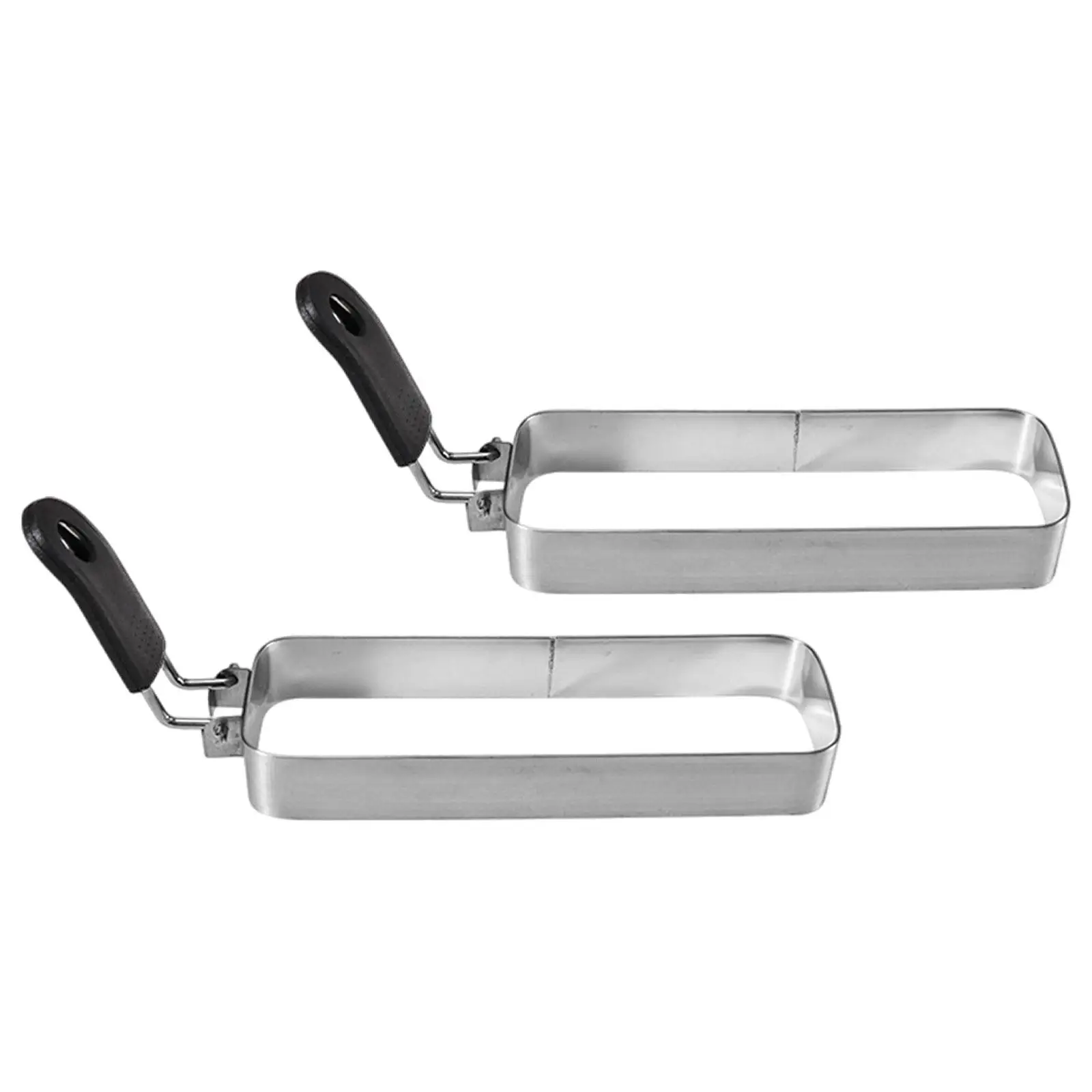 Rectangular Stainless Steel Fried Egg Ring Non Stick Pancake Mould Maker for Griddle Pan Breakfast