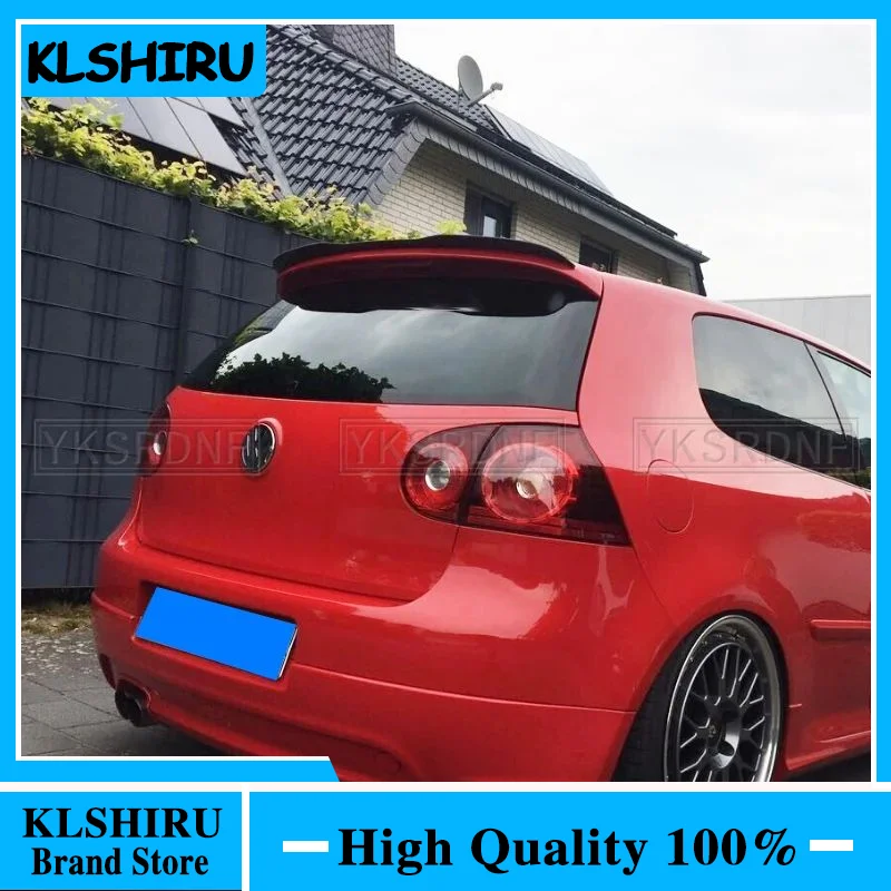 For VW Golf 5 MK5 R32 GTI R Hatchback Spoiler High Quality ABS Plastic Car Tail Wing Decoration Rear Roof Lip Spoiler Universal